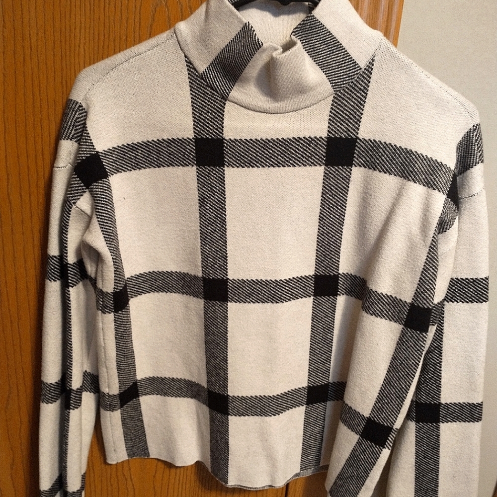 Plaid Turtleneck